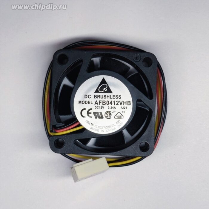 8019879601 Осевой вентилятор Delta Electronics AFB0412VHB-7J21 DC12V 0.24A 3pin 40x15 Hirschmann — изображение 2
