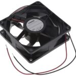 8034018160 08025SA-24M-AA-D0, Fan Tubeaxial 24VDC Square - 80mm L x 80mm H Ball 36.0 CFM (1.01m³/min) 2 Wire Leads Hirschmann