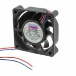 8034021011 G6015X24B-RHR, Fan Tubeaxial 24VDC Square - 60mm L x 60mm H Ball 22.0 CFM (0.616m³/min) 2 Wire Leads Hirschmann