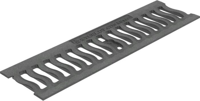 8034865824 Решетка чугунная волна SteeStart DN100 С250 (под центр. крепеж) B1005C/2 Hirschmann — изображение 2