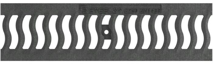 8034865824 Решетка чугунная волна SteeStart DN100 С250 (под центр. крепеж) B1005C/2 Hirschmann — изображение 3