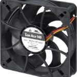 8041542363 9RA1412H1001, Axial Fan, 12 V dc, dc Operation, 4.3m³/min, 5.2W, 430mA Max, 140.8 x 140.8 38.5mm Hirschmann