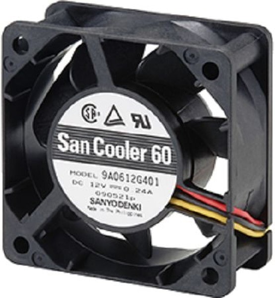 doc058588287 8041542366 9S0612S409, Axial Fan, 12 V dc, dc Operation, 0.74m³/min, 2.4W, 200mA Max, 60.5 x 60.5 x 25.5mm Hirschmann — изображение 1
