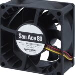 8041542351 9RA0812P1K001, Axial Fan, 12 V dc, dc Operation, 2.96m³/min, 18.24W, 1.52A Max, 80.5 x 80.5 x 38.5mm Hirschmann