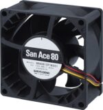 8041542351 9RA0812P1K001, Axial Fan, 12 V dc, dc Operation, 2.96m³/min, 18.24W, 1.52A Max, 80.5 x 80.5 x 38.5mm Hirschmann