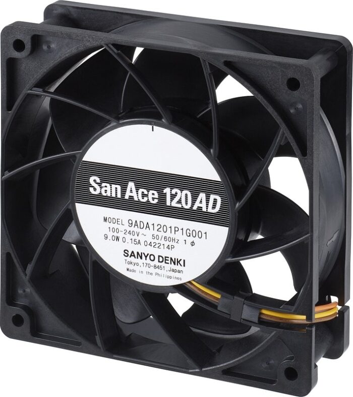 8028588039 9ADA1201G1002, EC Fans AC, DC Axial Fan, 120x120x38mm, 100-240VAC, 138CFM, 9W, 52dBA, 4400RPM, Ball Hirschmann — изображение 2