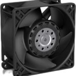 8041576496 8315100163, Axial Fan, 48 V dc, AC/DC Operation, 204m³/h, 39W, 4mA Max, IP68, 80 x 80 x 38mm Hirschmann