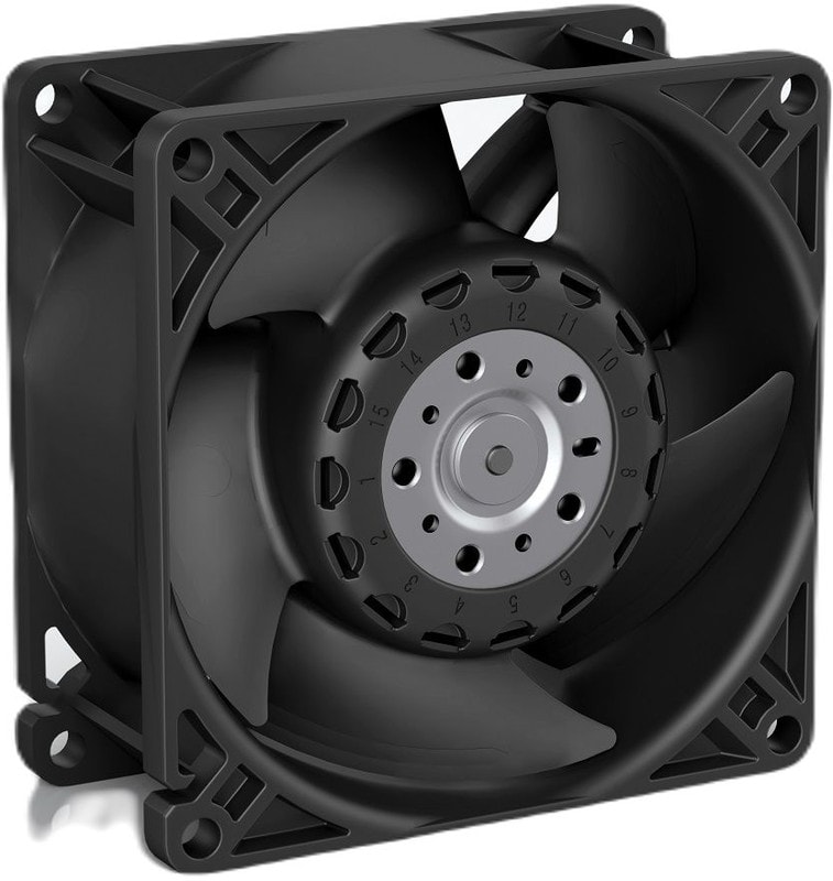 doc058635228 8041576496 8315100163, Axial Fan, 48 V dc, AC/DC Operation, 204m³/h, 39W, 4mA Max, IP68, 80 x 80 x 38mm Hirschmann — изображение 1
