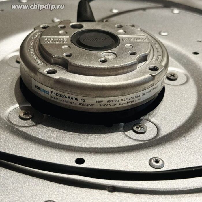 8013504323 Вентилятлор Ebmpapst R4D330-AA08-12 AC 400V 86/112W 0.3/0.26A Hirschmann — изображение 4