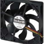 8041576460 9S1212P4H11, Axial Fan, 12 V dc, dc Operation, 2.45m³/min, 4.68W, 60mA Max, 120 x 120 x 25mm Hirschmann