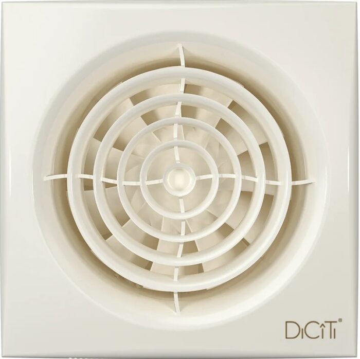 8037996669 AURA 4C Ivory, Вентилятор осевой вытяжной с обратным клапаном D 100, декоративный 90-06854 Hirschmann — изображение 3