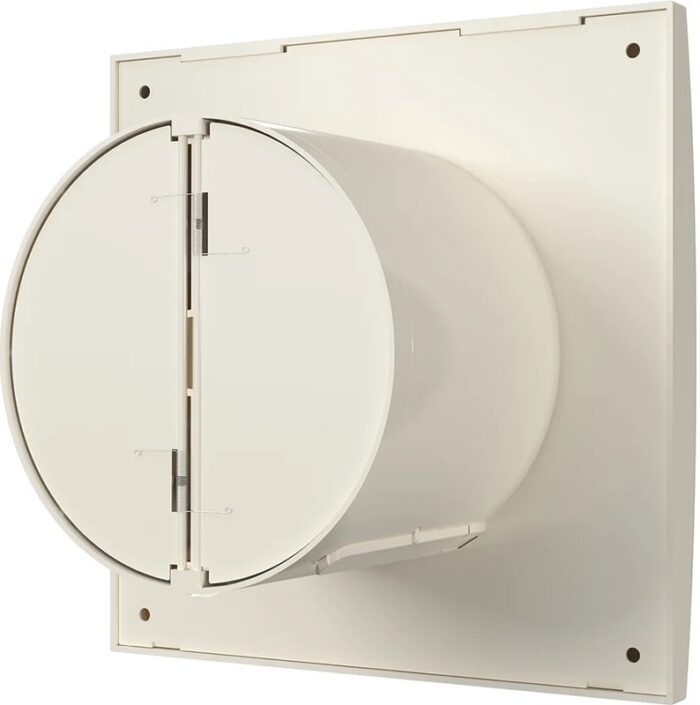 8037996669 AURA 4C Ivory, Вентилятор осевой вытяжной с обратным клапаном D 100, декоративный 90-06854 Hirschmann — изображение 5