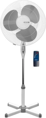 8048702344 Вентилятор напольный Centek CT-5021 40Вт скоростей:3 ПДУ серый/белый Hirschmann — изображение 6