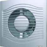 8037996679 SLIM 4C gray metal Эра. Вентилятор осевой вытяжной с обр. клап. D 100, декоративный 87-994 Hirschmann