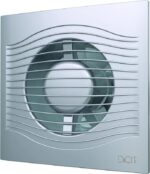 8037996679 SLIM 4C gray metal Эра. Вентилятор осевой вытяжной с обр. клап. D 100, декоративный 87-994 Hirschmann