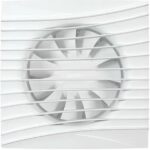 8037996676 SILENT 5C Matt white, ЭРА. Вентилятор осевой вытяжной с обратным клапаном D 125, декоративный 90-07743 Hirschmann