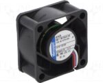 8005808780 414/2, Fan Tubeaxial 24VDC Square - 40mm L x 40mm H Sintec 5.9 CFM (0.165m³/min) 3 Wire Leads Hirschmann — изображение 3