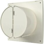 8037996672 AURA 5C Ivory, Вентилятор осевой вытяжной с обратным клапаном D 125, декоративный 90-06855 Hirschmann — изображение 4
