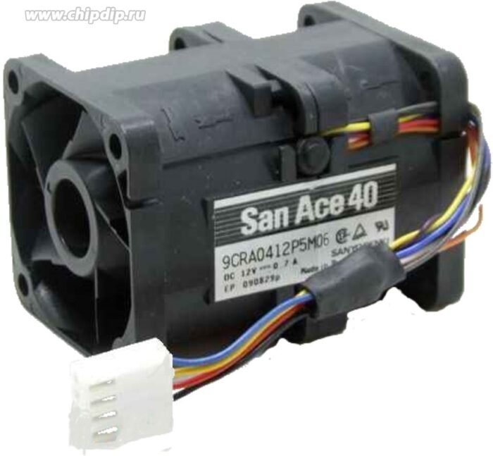 8041735723 Вентилятор Sanyo Denki San Ace 9CRA0412P5M04 12V 0.7A 40x56 4pin Hirschmann — изображение 2