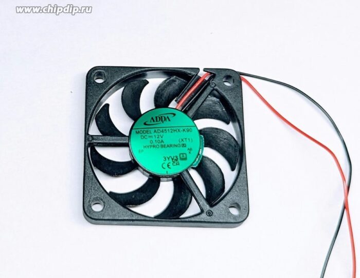 8029038839 Вентилятор ADDA AD4512HX-K90 DC 12V 0.10A 45x6 2pin Hirschmann — изображение 2