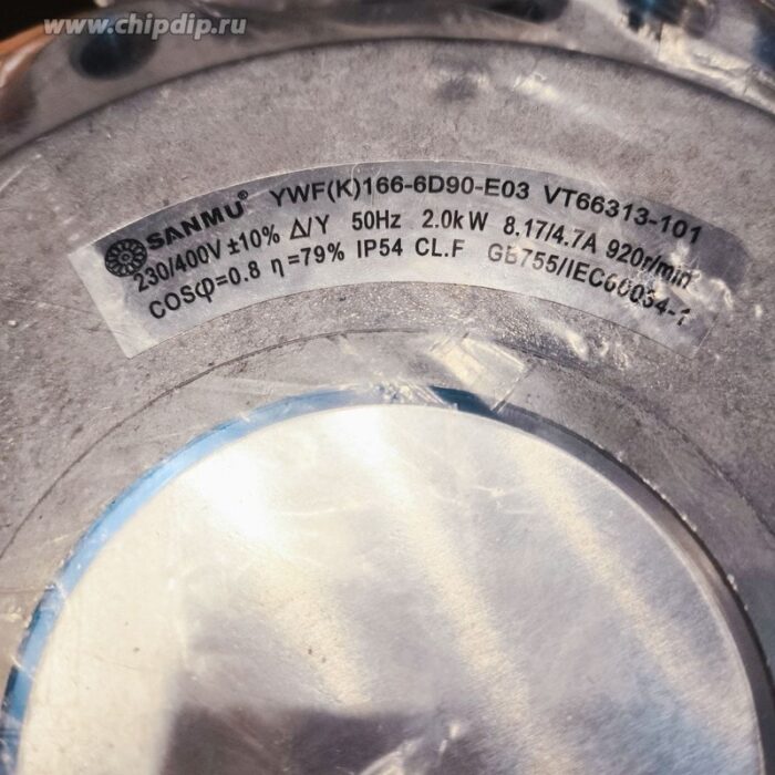 8043409471 Вентилятор SANMU YWF(K)166-6D90-E03 VT66313-101 230/400V 50Hz 2.0kW 8.17/4.7A 920r/min () Hirschmann — изображение 2