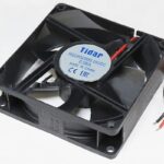 8009976693 Вентилятор 80x80x25, напряжение 24В, ток 0.08А, выводы 2L, подшипник скольжения, RQD8025MS Hirschmann