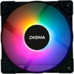 8056079369 Вентилятор для корпуса Digma DFAN-FRGB1 120x120x25mm 3-pin 4-pin (Molex)23dB 125gr LED Ret Hirschmann — изображение 4