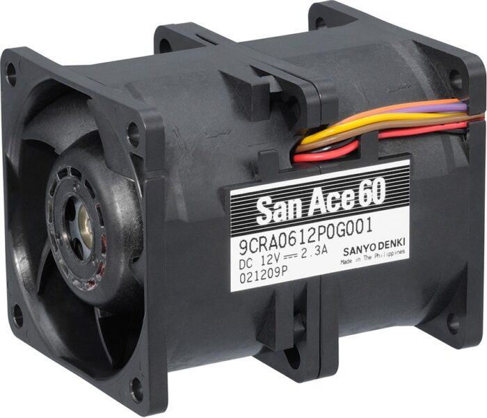8005415325 9CRA0612P0G001, DC Fans Axial Fan, 60x60x76mm, 12VDC, High Performance, Counter Rotating, Tach/PWM Hirschmann — изображение 3