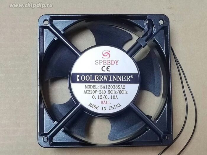 8018973161 Вентилятор SPEEDY SA12038SA2 Server-Square Fan SA12038SA2 0.12/0.10A AC220v-240V 2-wire Hirschmann — изображение 2