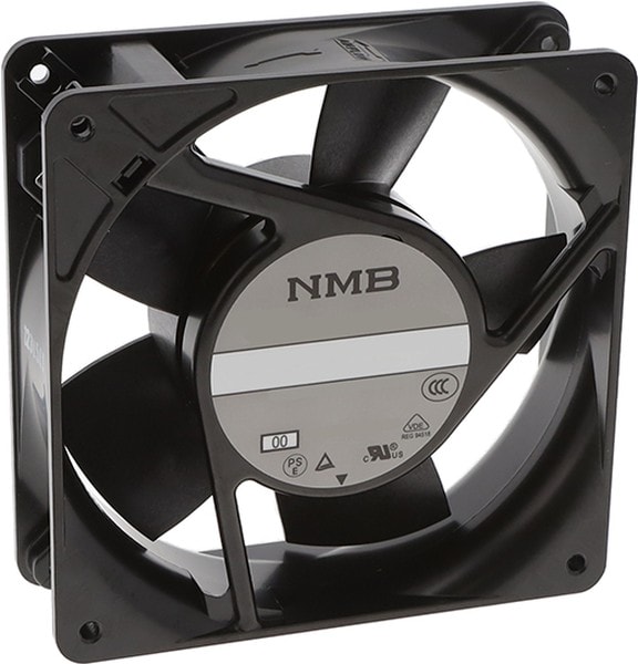 doc059897721 8033904503 11938KA-24L-EL-00, Fan Tubeaxial 24VDC Square - 119mm L x 119mm H Ball 108.4 CFM (3.03m³/min) 3 Wire Leads Hirschmann — изображение 1