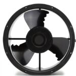8033974652 19039203A, Fan Tubeaxial 230VAC Round - 254mm Dia Ball 950.0 CFM (26.60m³/min) 2 Wire Leads Hirschmann