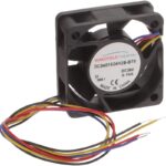 8033979884 DC0401524H2B-BT0, Fan Tubeaxial 24VDC Square - 40mm L x 40mm H Ball 10.5 CFM (0.294m³/min) 4 Wire Leads Hirschmann