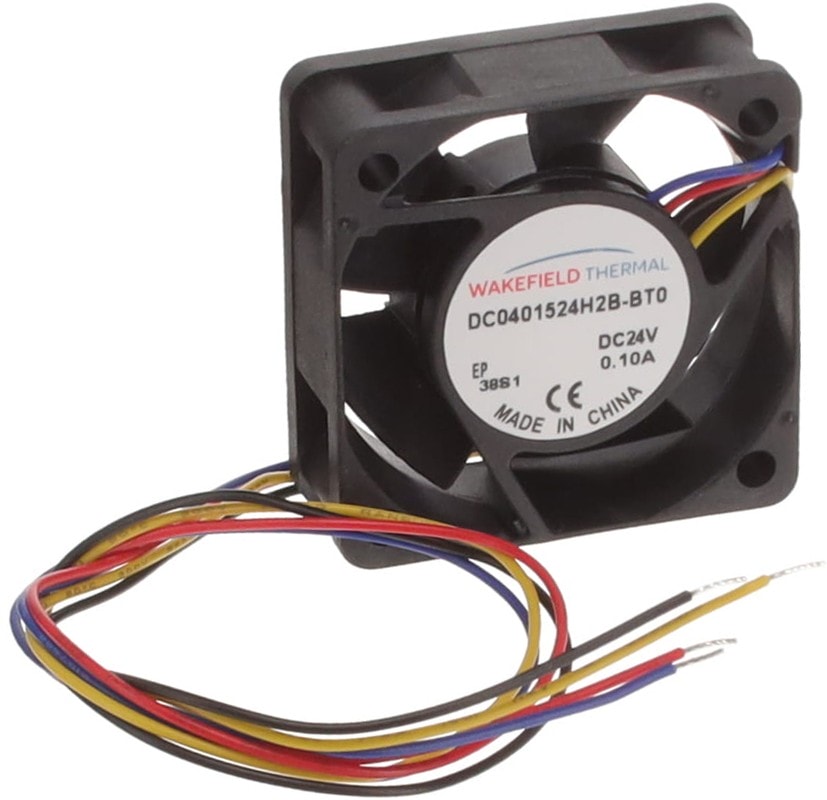 doc059928036 8033979884 DC0401524H2B-BT0, Fan Tubeaxial 24VDC Square - 40mm L x 40mm H Ball 10.5 CFM (0.294m³/min) 4 Wire Leads Hirschmann — изображение 1