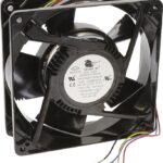 8006081144 17001175A, Fan Tubeaxial 48VDC Square - 127mm L x 127mm H Ball 175.0 CFM (4.90m³/min) 4 Wire Leads Hirschmann