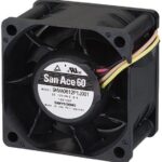 8022579818 9HVA0612P1J0011, DC Fans Axial Fan, 60x60x38mm, 12VDC, 84.3CFM, High Static Pressure, Ribless, Tach/PWM Hirschmann