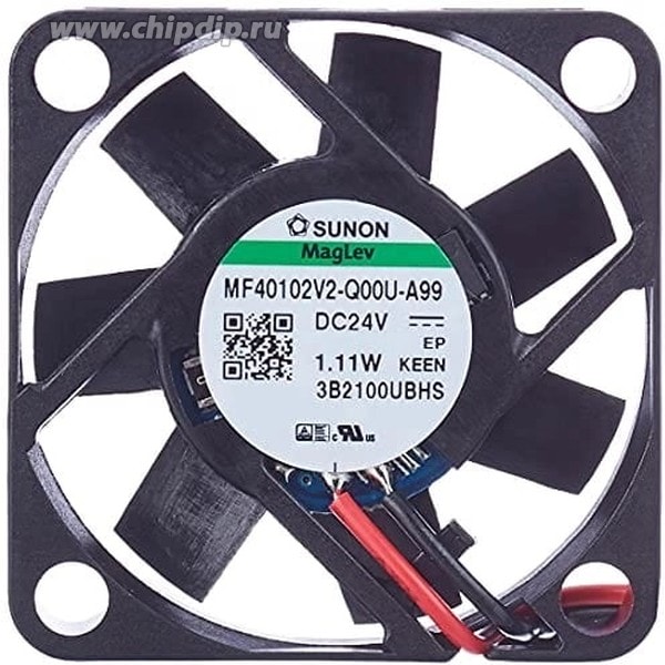 doc060254248 8041614601 Вентилятор SUNON MF40102V2-Q00U-A99 24V 1.11W 40X10 2pin Hirschmann — изображение 1