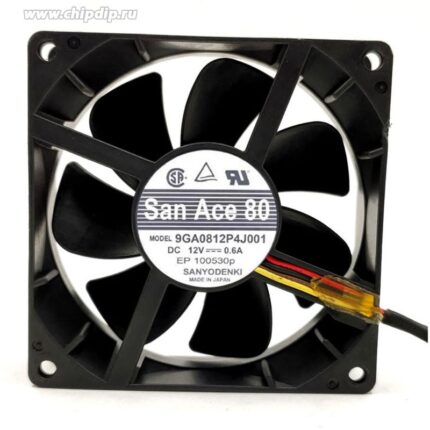 8043945026 Вентилятор Sanyo Denki San Ace 80 9GA0812P4J001 12V DC 0.6A 8025 4pin Hirschmann