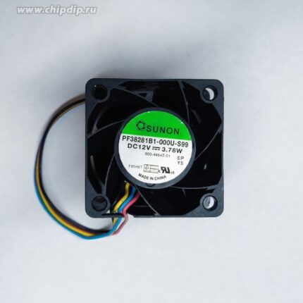 8043945025 Вентилятор Sunon PF38281B1-000U-S99 (800-44647-01) 12V DC 3.78W (0.32A) 38X28 4pin Hirschmann
