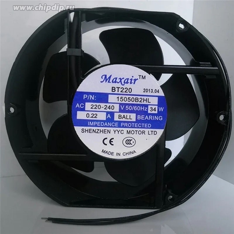 doc060364432 8044109717 Вентилятор Maxair BT220 15050B2HL 220/240V 0.22A 172x150x51 2pin () Hirschmann — изображение 1