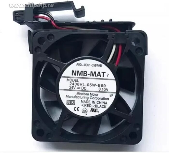 8041622659 Вентилятор NMB 2406VL-05W-B69 Fanuc A90L-0001-0567#B 24V 0.10A 60х15 3pin () Hirschmann — изображение 2