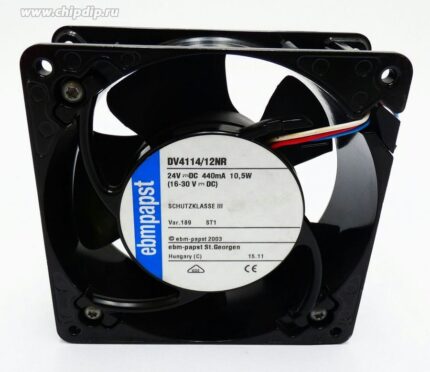 8044490597 Вентилятор Ebmpaps DV4114/12NR DC 24V 440mA 10.5W 120x38 4pin () Hirschmann