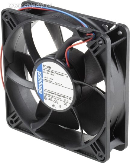 8041580456 Вентилятор Ebmpapst 4314NH 24V 280mA 120x32 2pin Hirschmann