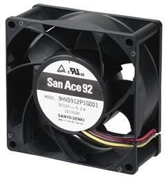 doc060630759 8024962431 9HV0924P1G0011, DC Fans Fan, 92x92x38mm, 24VDC, 180CFM, High Static Pressure/Airflow, Ribless, Tach/PWM Hirschmann — изображение 1