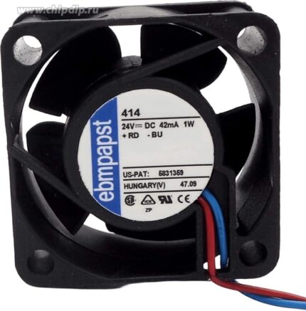 8035598946 Вентилятор ebmpapst 414 24V 1.0W 40x20 2pin () Hirschmann