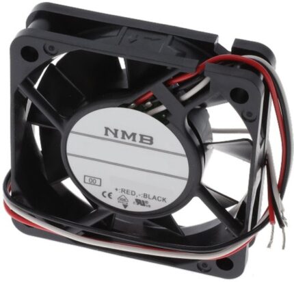 8006039242 06015KA-12L-AL-00, Fan Tubeaxial 12VDC Square - 60mm L x 60mm H Ball 14.1 CFM (0.395m³/min) 3 Wire Leads Hirschmann