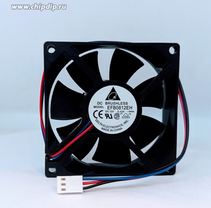 8007682582 Вентилятор Delta Electronics EFB0812EH DC 12V 0.42A 80x25 Hirschmann — изображение 3