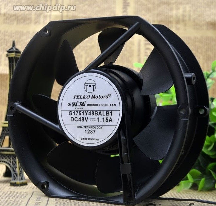 doc060907423 8044109566 Вентилятор Pelko Motors G1751Y48BALB1 48V 1.15A 172x150x51 2pin Hirschmann — изображение 1