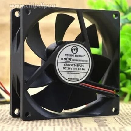 8044109701 Вентилятор Pelko Motors C8025X24SPLP1 24V 0.12A 80x25 2pin () Hirschmann