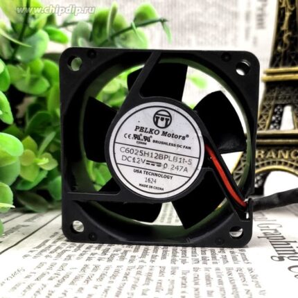 8044109718 Вентилятор Pelko Motors C6025H12BPLB1I-5 12V 0.247A 60x25 2pin () Hirschmann