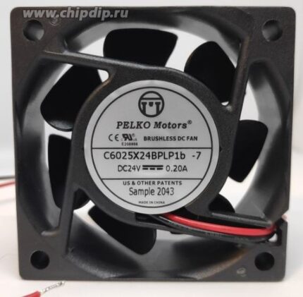 8044109773 Вентилятор PELKO Motors C6025X24BPLP1b-7 24V 0.20A 60x25 2pin () Hirschmann